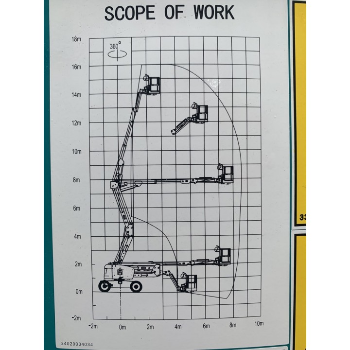 Коленчатый дизельный подъемник Sunward SWA16J