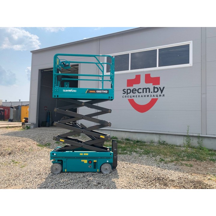 Ножничный электрический подъемник Sunward SWSL0807HD